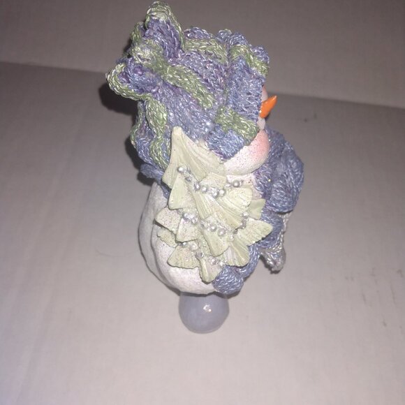 snow buddies figure snowman with Christmas tree vintage 1998 - Picture 3 of 4